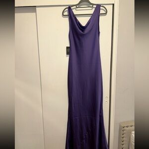 Norma Kamali Purple Maria Sleeveless Dress